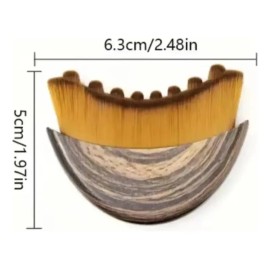 Cepillo facial hipoalergénico de drenaje linfático, con mango ergonómico