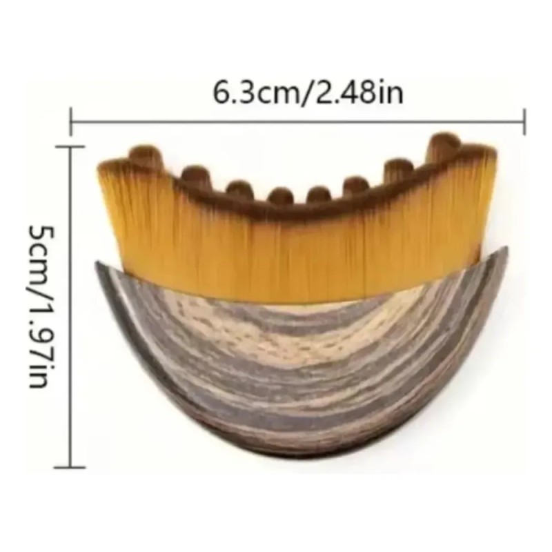 Cepillo facial hipoalergénico de drenaje linfático, con mango ergonómico