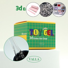 Balagel 3D Embo Toy Gel Clear 20G + 30 parts / 발라젤 3D 엠보 토이젤 클리어 20G+파츠 30개