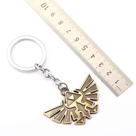 FEIDIAO Link Keyring Metal Sign Enamel Zlda Keychain Zlda Shield Sign Keychain