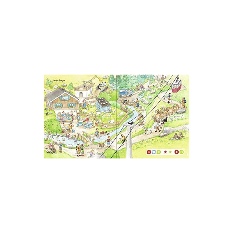 Ravensburger tiptoi® Mein großes Wimmel Book Plus Free Kids 'Stickers