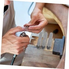 Operitacx 9pcs Heart Design Steel Stamps for Jewelry Leather and Wood Crafting Punch Stamping Tools for Creative Projects Easy Storage and Organization