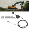 Excavator Throttle Control Cable Replacement 2.5 Meter Manual Flexible Throttle