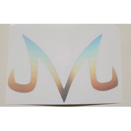 Dragon Ball Z Majin Symbol Buu Shiny Holo Vinyl Decal Windows, Walls Waterproof!