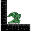 Green Alligator Embroidered Iron on Patch