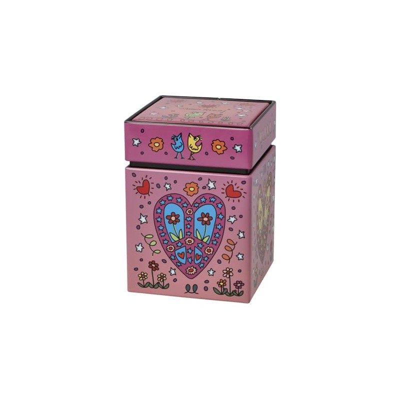 Goebel James Rizzi Peace of Love Pop Art Tea Canister