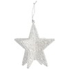Sparkly Silver 3D Star