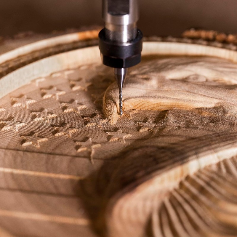 SpeTool 1/4 Inch Shank Down Cut Spiral Router Bit, 1/16