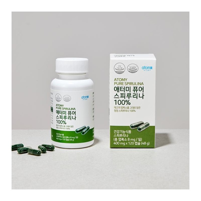 Atomy Pure Spirulina 100 (400mg x 120 capsules) / 애터미