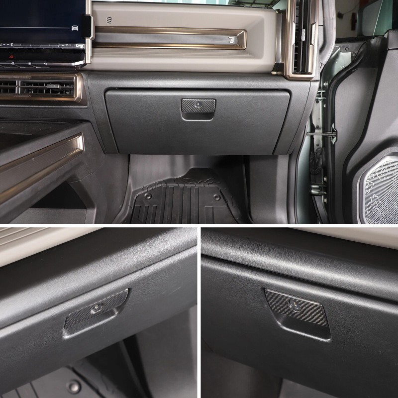 Carworld66 Fits For Hummer EV 2024-25 Carbon Fiber Glove Box