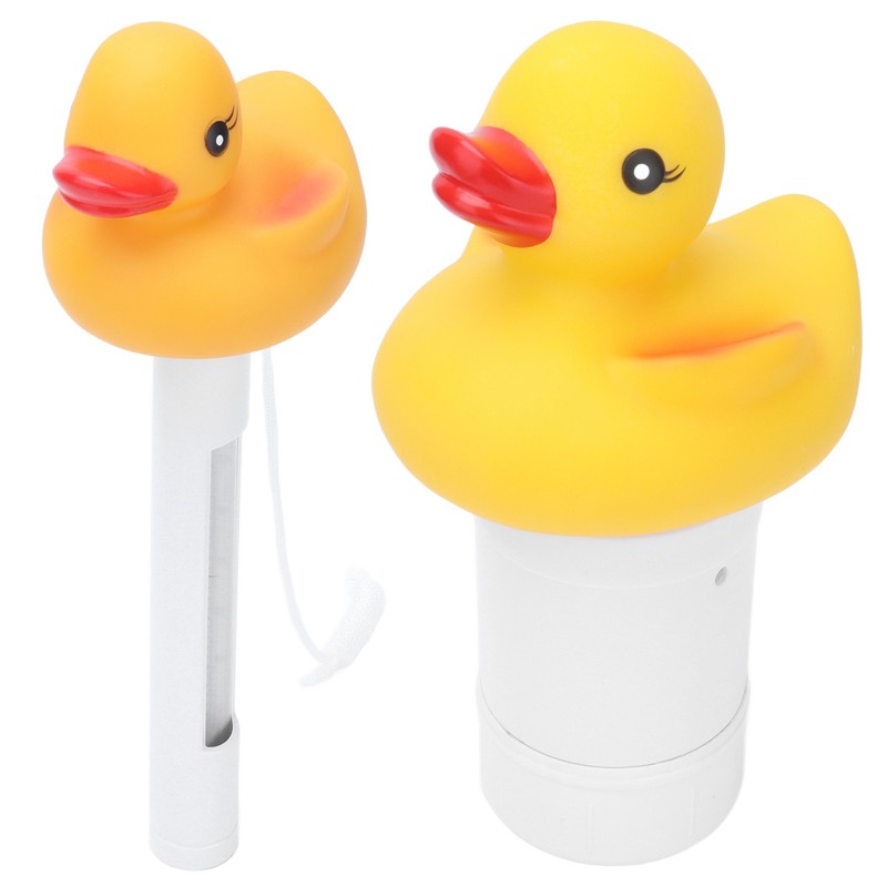 2Pcs Water Thermometer Set High Temperature Resistant Pool Chlorine Dispenser