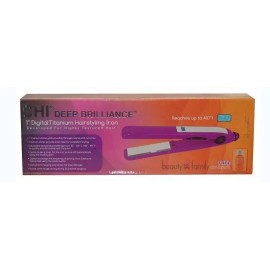CHI Deep Brilliance Digital 7/8" Titanium Hairstyling Iron - Magenta