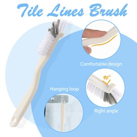 Abeillo 2Pcs Small Washing Up Brush, Small Bottle Brushes Kitchen Cleaning Brush Dish Brush Kitchen Scrub Brush Sink Brush Pot Pan Brush with Handle for Cleaning Dishes