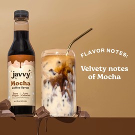 Javvy Coffee Syrup - Zero Sugar, Zero Calorie, Coffee Flavoring Syrup, Coffee Bar Accessories - Great for Flavoring All Types of Drinks – Mocha