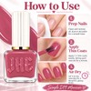 Dusty Rose Nail Polish, No UV Lamp, Air Dry, Long-Lasting