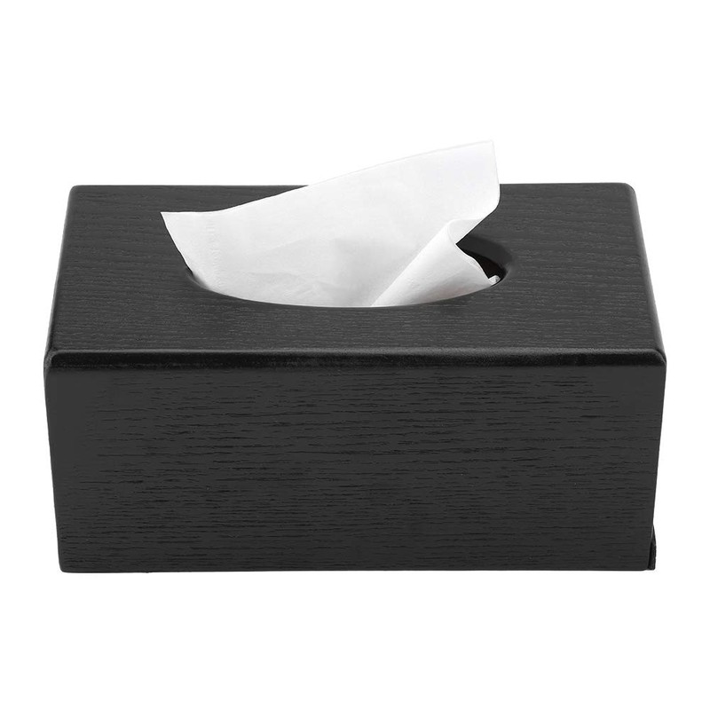 Wood Square Tissue Box Cover,Rectangular Tissue Box Natural Elegance Wood