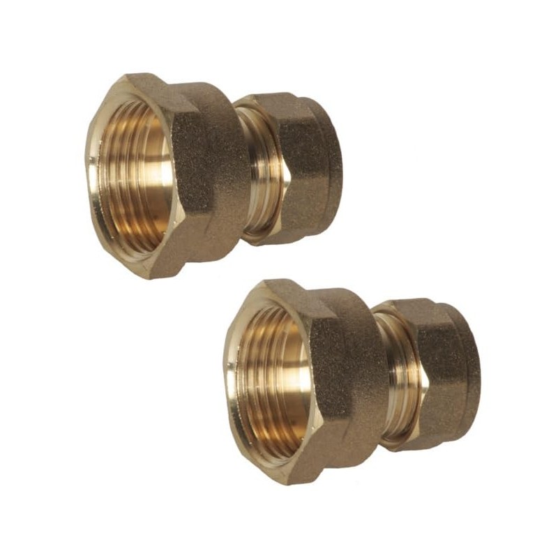 hep® 15mm Compression by 3/4" BSP Brass Female Iron Coupler