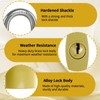 MCSDFN 2 Pack Keyed Padlocks, Small Locks with 3 Keys