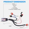 BAOLICY H4 Relay Wiring Harness Kit 1SET for 5x7 7x6
