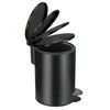 Kleine Wolke Silence Cosmetic Bin, Stainless Steel, Black, Length 17
