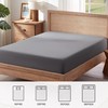 Sonive Fitted Sheet Extra Deep Bedding Sheet,30cm Extra Deep, Non