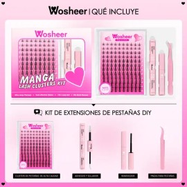 Wosheer Kit De Extensiones Pestañas 8-18mm Pestañas (matte)                                                                                           