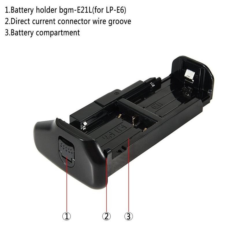 DSTE Pro IR Remote Control Multi-Function BG-E21 Battery Grip Compatible