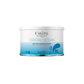 Cirepil - Cristal Ocean - 400g / 14.11 oz Soft Wax Tin - Hypoallergenic, Rosin-Free Strip Wax for Sensitive Skin - Unscented Professional Hair Removal Refill for Legs, Arms, and Back