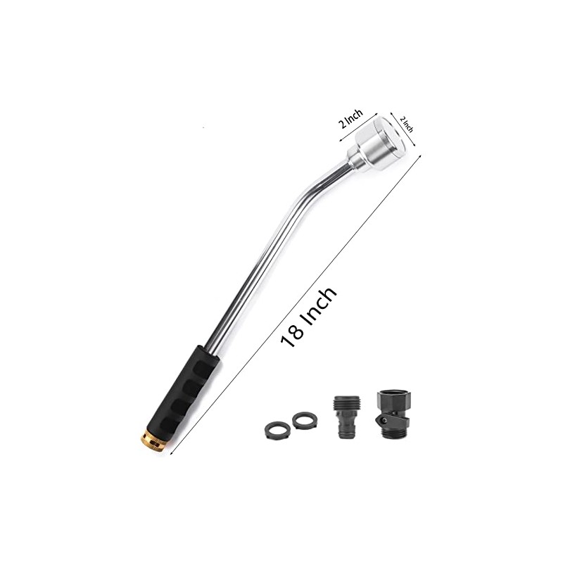 18-Inch Soft Rain Watering Wand with Shut Off Valve