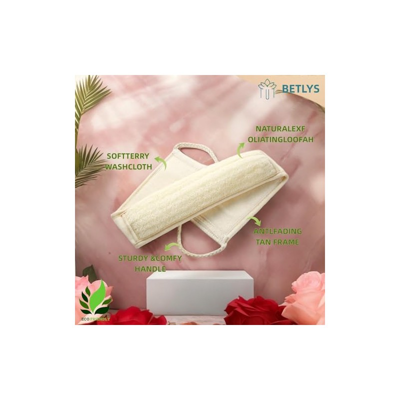 Juego Esponjas Exfoliantes Corporales Lufa Natural Almohadillas Guante Exfoliante Limpieza
