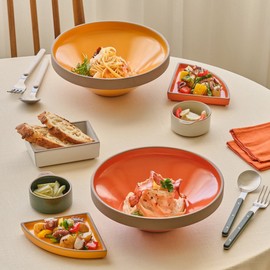 Odense Legault Pasta Bowl 2P COLOR NEW, Tangerine Yellow 2P / 오덴세 레고트 파스타볼 2P COLOR NEW, 탠저린옐로2P