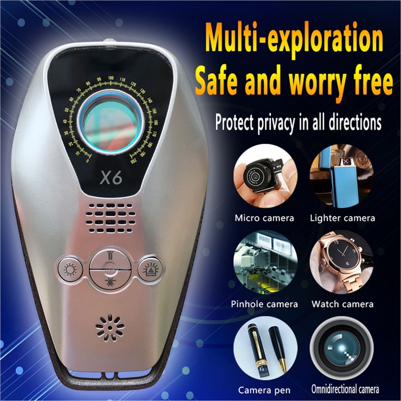 Camera Bug Detector Adjustable Sensitivity Prevent Candid Prevent Eavesdropping Portable