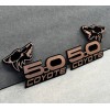 usa Standard COYOTE 5.0 Emblem Badges Bronze On BLACK EDITION