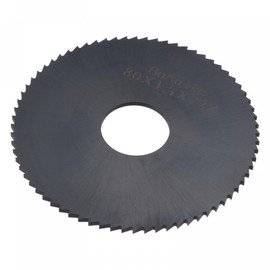 sourcing map Circular Saw Blade, 80mm (3-1/7") Dia 1.5mm Thick 72 Tooth, 6542 High Speed Steel (HSS) Nitriding Milling Cutter with 22mm Arbor for Metal Wood Cutting