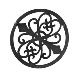 STOBAZA 1pc Creative Heat Resistant Iron Flowerpot Pad Black Kitchen Gadget Trivet for Home Garden Protects Surfaces from Hot Dishes Multi Use Mat for Restaurants Household