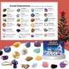 Advent Calendar 2024 for Children Crystals, Pack of 24 Natural