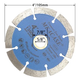 Meacase 8 inch Segmented Diamond Saw Blade for Concrete Masonry Brick Block Stone with DM-7/8"-5/8" Arbor