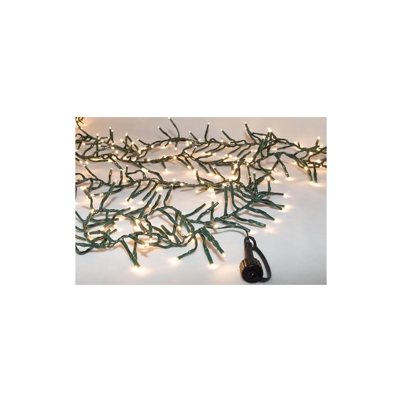 49.5' Connectable Cluster Light Garland with 1,500 Warm White LED