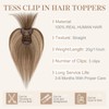 Hair Toppers for Women Real Human Hair,TESS Human Hair Toppers,Bangs