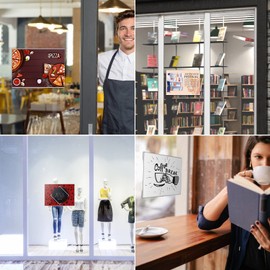 8 Pcs 8.5"×11 Acrylic Sign Holder Wall Mount, Horizontal, No Drilling Clear Wall Frame, Door Sign Holder with Adhesive Tape, for Offices Shop, Promotions, Homes Restaurants, Photo, Picture, Events, Meeting