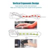 Vertikale Gaming-Maus, 2.4GHz Optical Wireless Ergonomic Mouse 800 1200 1600