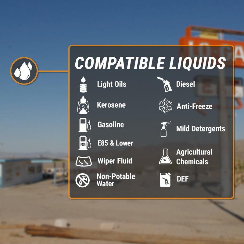 TERA PUMP Liquid-Fuel Transfer Siphon - Electric or DC Inverter