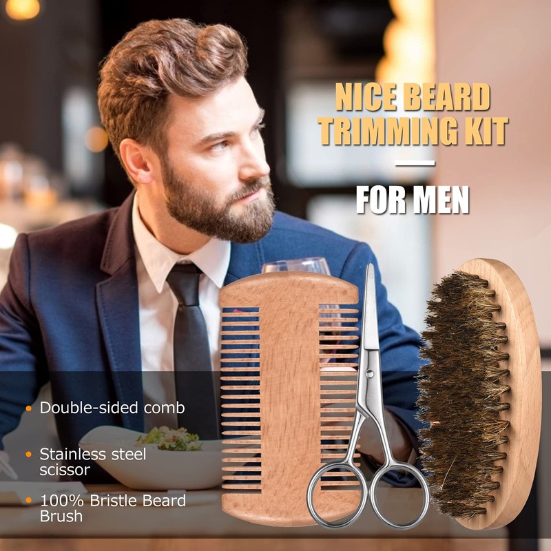 Beard Grooming Kit for Men, 12 in 1 Beard Growth