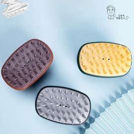 Duol Scalp Massaging Shampoo Hair Brush Hair Comb Brown 2ea