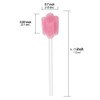 Wellgler's Mouth Swabs for Elderly，Disposable Oral Swab (100pcs,Pink)