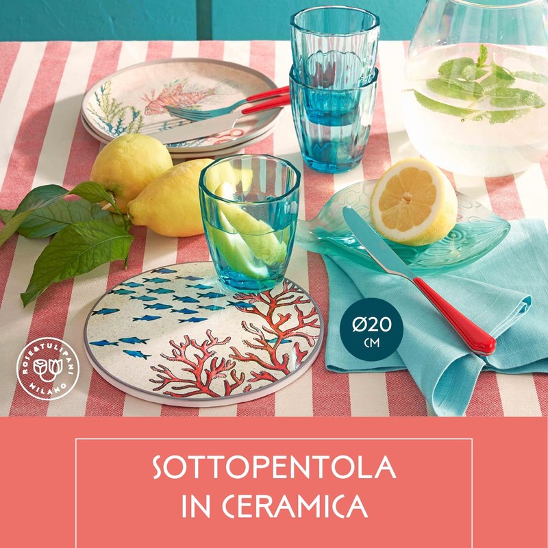 Rose & TULIPANI Corallo Sea Life Trivet