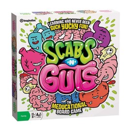 Outset Media Scabs ‘N’ Guts Educational Board Game – Learning has Never Been Such yucky Fun! – for 2 or More Players Ages 6 and up