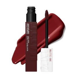 Maybelline SuperStay Matte Ink Labial Líquido, Larga Duración 16 Horas, Alta Pigmentación Sin Transferencia, Aplicador de Precisión en Flecha, Tono 50 Voyager, 5 ml
