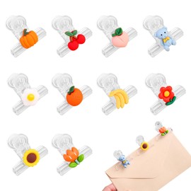 Eyeball Clips, 10 Pieces, Double Clips, Plastic Clips, Book Clips, Office Supplies, Household Supplies, Convenient, Durable, Hungable Design, Suitable for Schools, Offices, and More