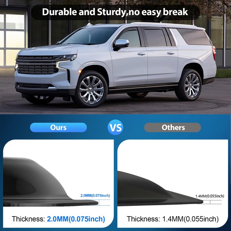 Nilight Durable in Channel Rain Guards for Chevy Suburban 2021